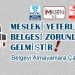 Mesleki Yeterlilik Belgesi Başvuru Evrakları